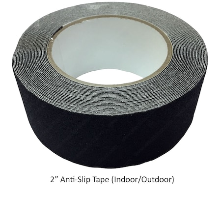 Electriduct Anti-Slip 60 Grit High Traction Tape- 2" x 25ft- Black TAPE-AST-AS101-200-25-BK